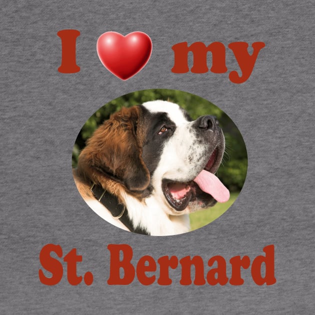 I Love My St. Bernard by Naves